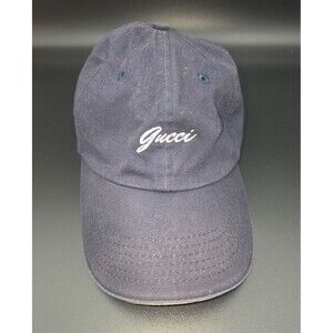 Blue Denim Baseball Hat w/Gucci Embroidery on Front - River's End Trading Co